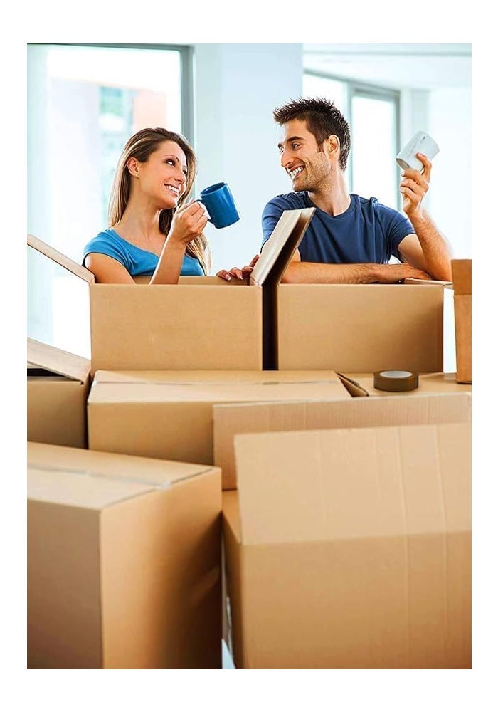 Duravel Carton Box Set Packing Boxes - 5 Sturdy Double Wall Cardboard Boxes with 25 Kg Capacity - Image 4